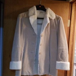 Suade tan winter coat